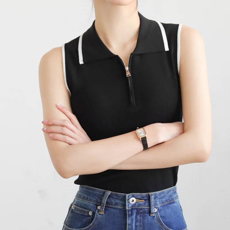 Evelyn Grace Zippered Top