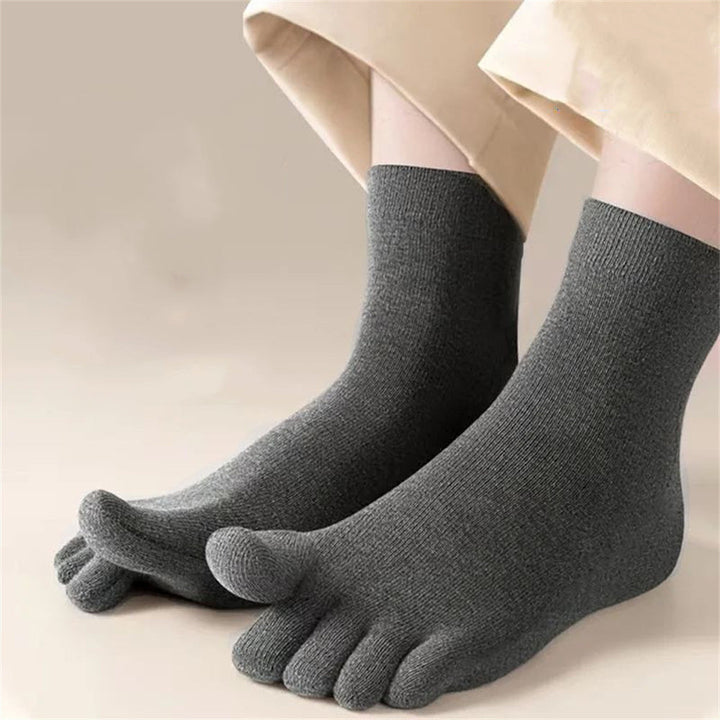 Breathable Cotton Toe Socks