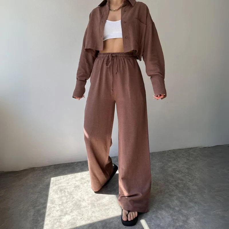 Eva Stein Luxe™ Cropped Sweater Set