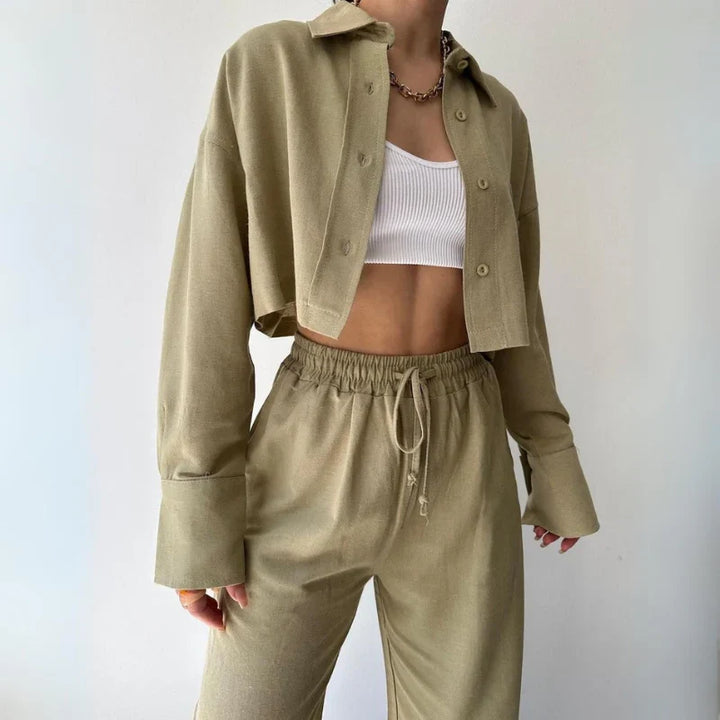 Eva Stein Luxe™ Cropped Sweater Set