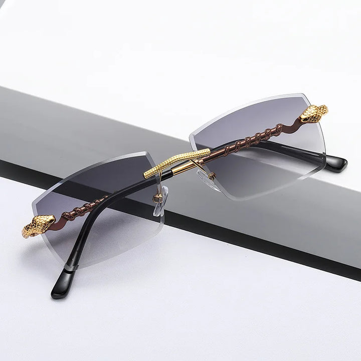 Magnus Sterling Rimless Sunglasses