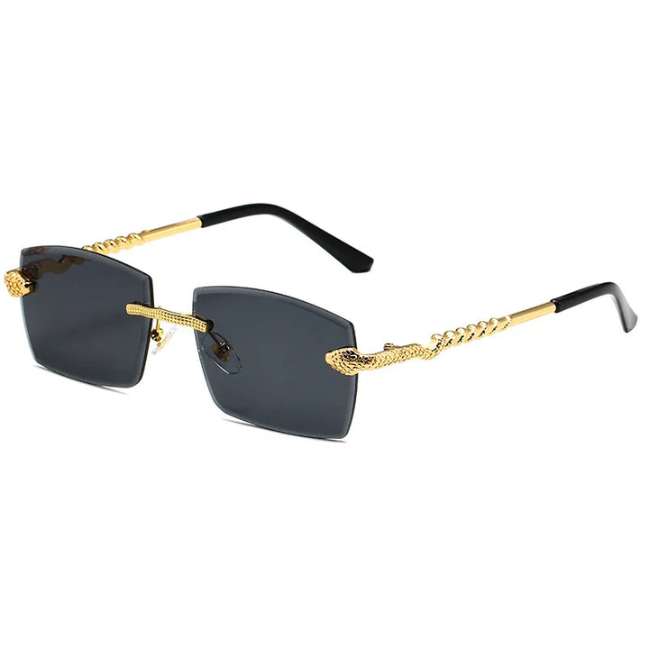 Magnus Sterling Rimless Sunglasses