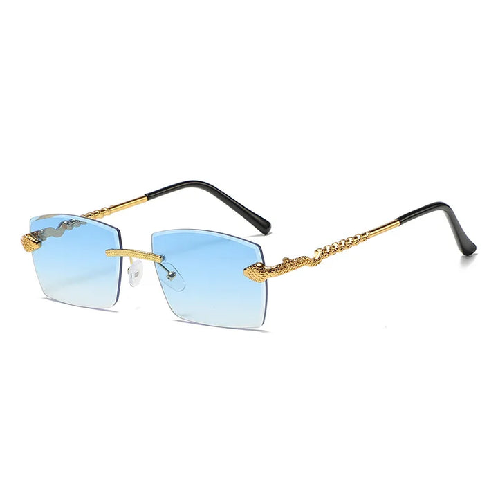 Magnus Sterling Rimless Sunglasses