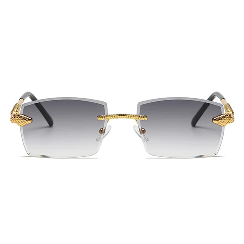 Magnus Sterling Rimless Sunglasses