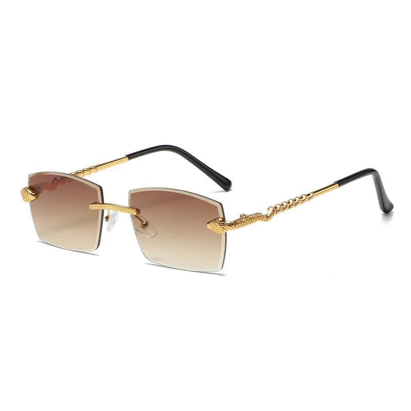 Magnus Sterling Rimless Sunglasses