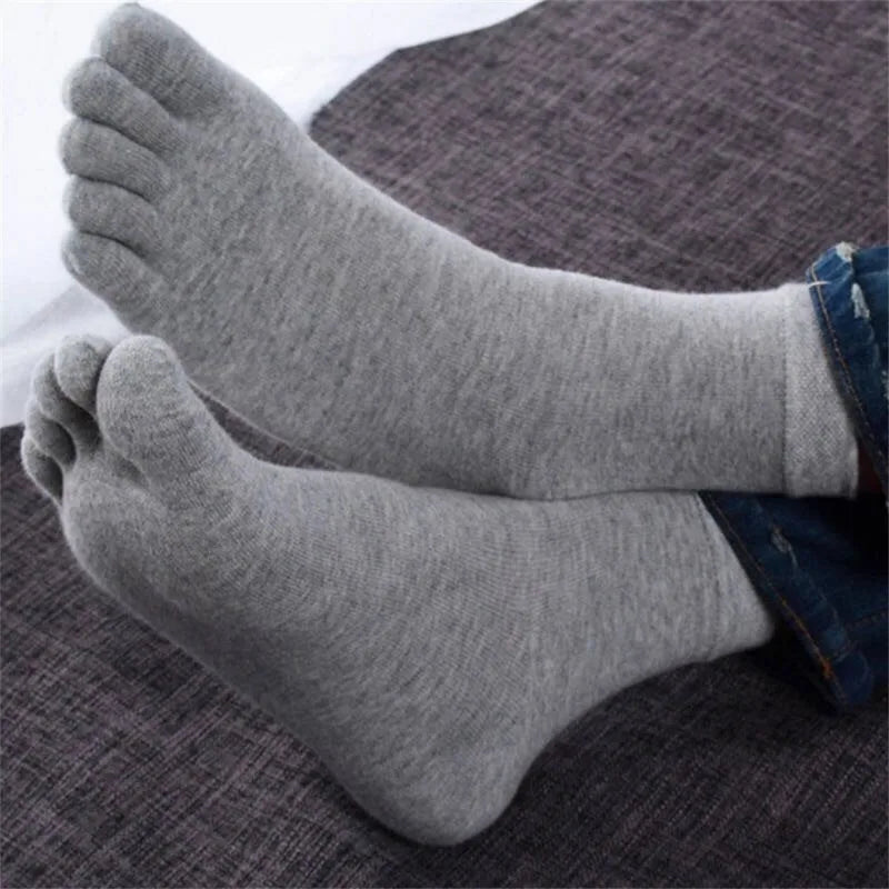 Breathable Cotton Toe Socks