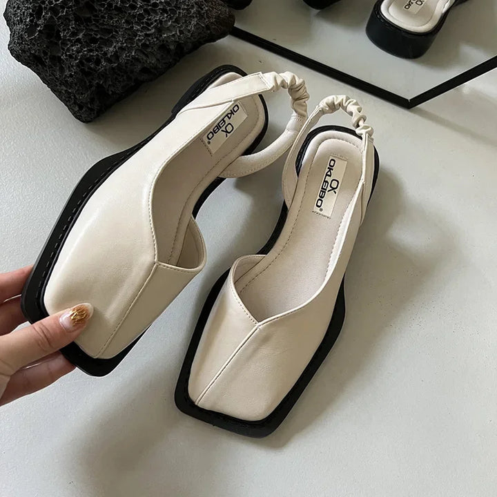 Celine Square-Toe Slingbacks