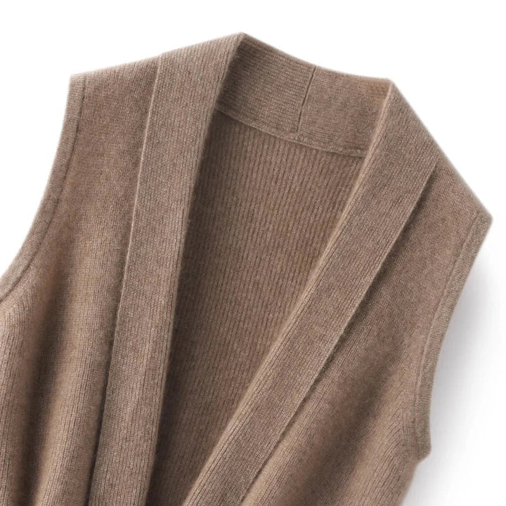 Freja Soft Cashmere Tie Vest